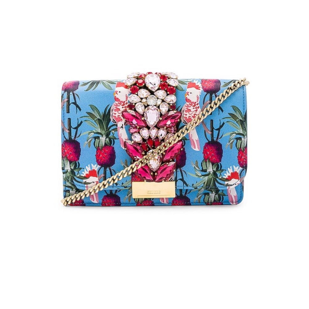 Gedebe Clutch in Azure Parrott